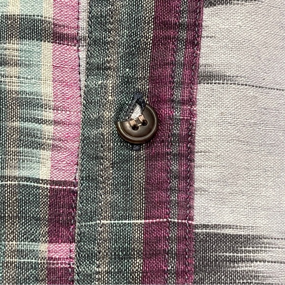 Vintage Bugle Boy 1990s Size XL Western Print 100% Cotton Button Down Aztec - Picture 8 of 8